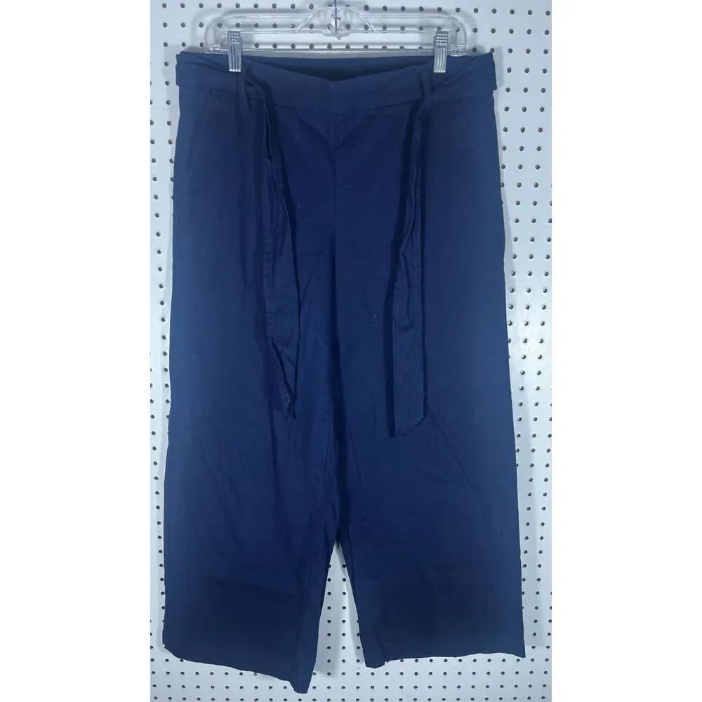 J.Crew Linen blend wide leg pants size 12